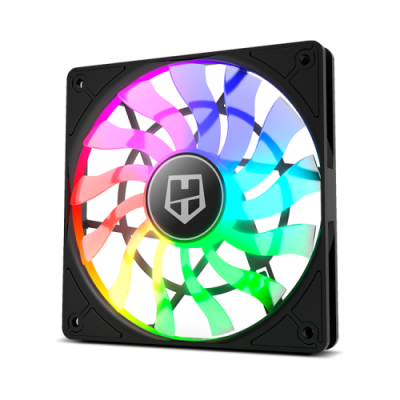 NOX Hummer SLIM FAN Carcasa del ordenador Ventilador 12 cm Translucido 1 piezas
