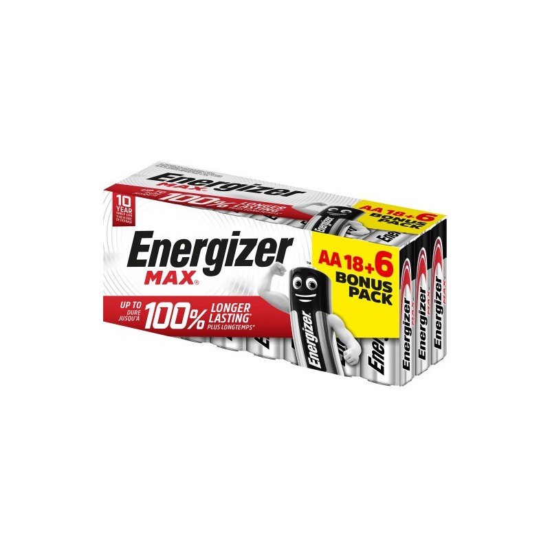 CAJA 186 PILAS ALKALINAS POWER TIPO LR6 AA ENERGIZER E303513102