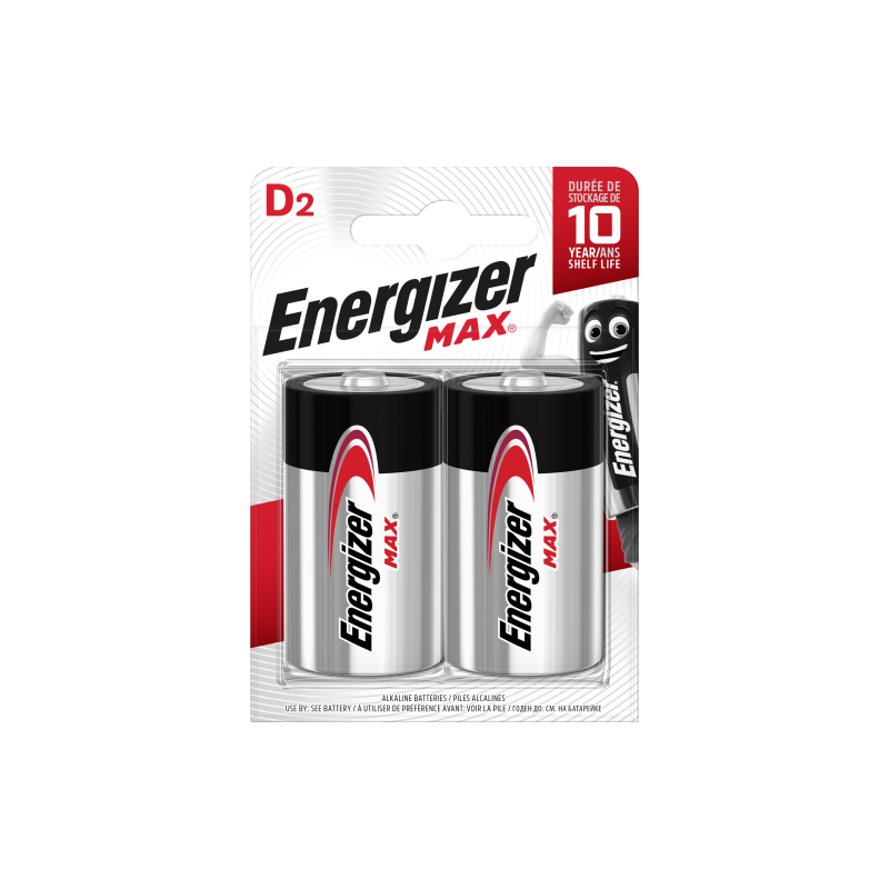 Energizer MAX D Bateria de un solo uso Alcalino