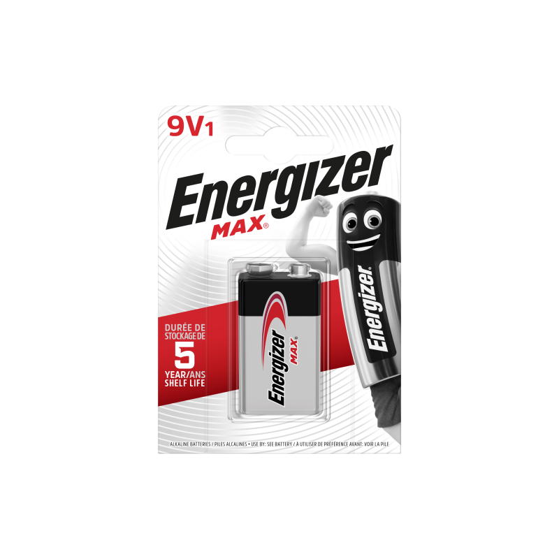 Energizer Max 9V Bateria de un solo uso Alcalino