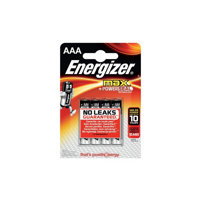 BLISTER 4 PILAS MAX TIPO LR03 AAA ENERGIZER E301532000