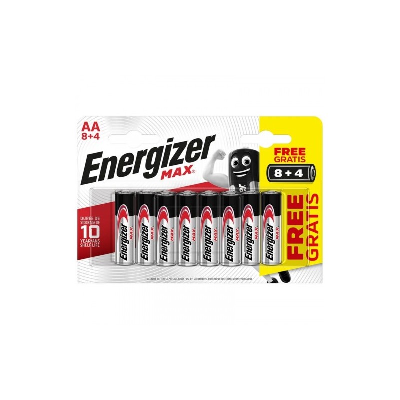 BLISTER 8 4 PILAS MAX TIPO LR6 AA ENERGIZER E301531604