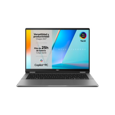 ASUS Vivobook 14 Flip OLED TP3407SA QL065W Copilot PC Ordenador Portatil 14 WUXGA Intel Core Ultra 7 258V 32GB RAM 1TB SSD Arc 