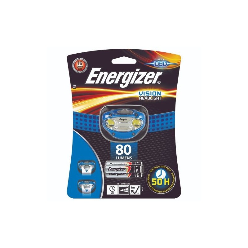 LINTERNA LED HEADLIGHT VISION 3AAA HDA32 COLOR AZUL ENERGIZER E300280302