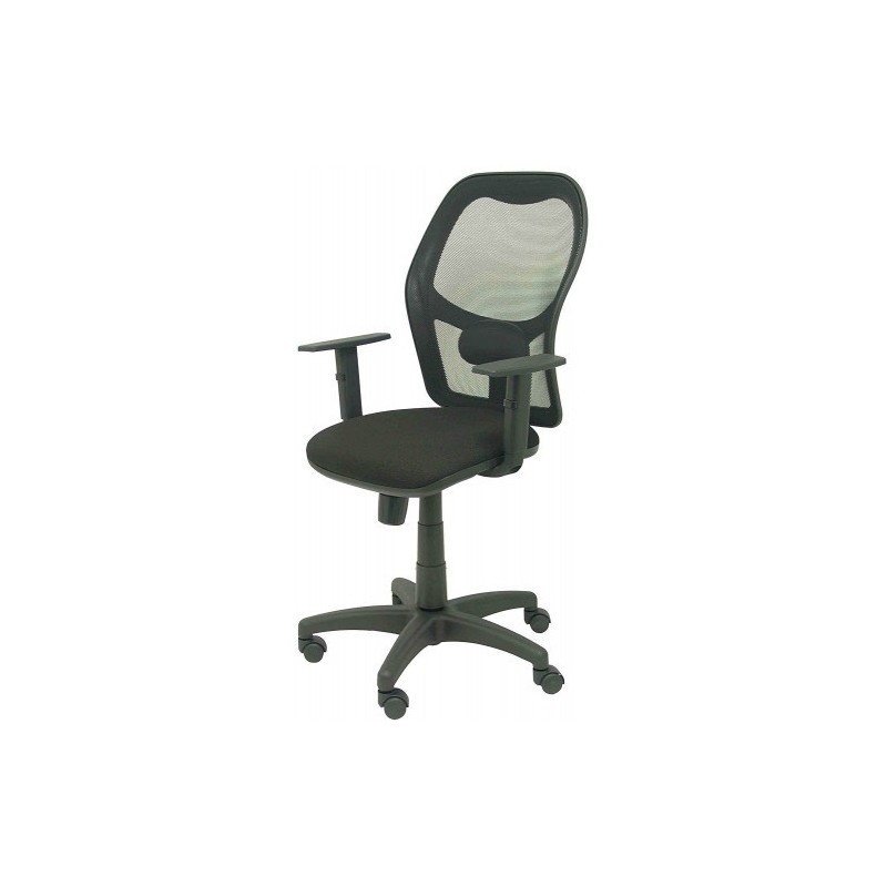 SILLA MODELO ALOCeN MALLA NEGRA BRAZO REGULABLE ASIENTO BALI NEGRO PIQUERAS Y CRESPO 345SNBALI840B10