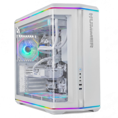 NOX Hummer Semitorre ATX cristal curvo ARGB Blnc