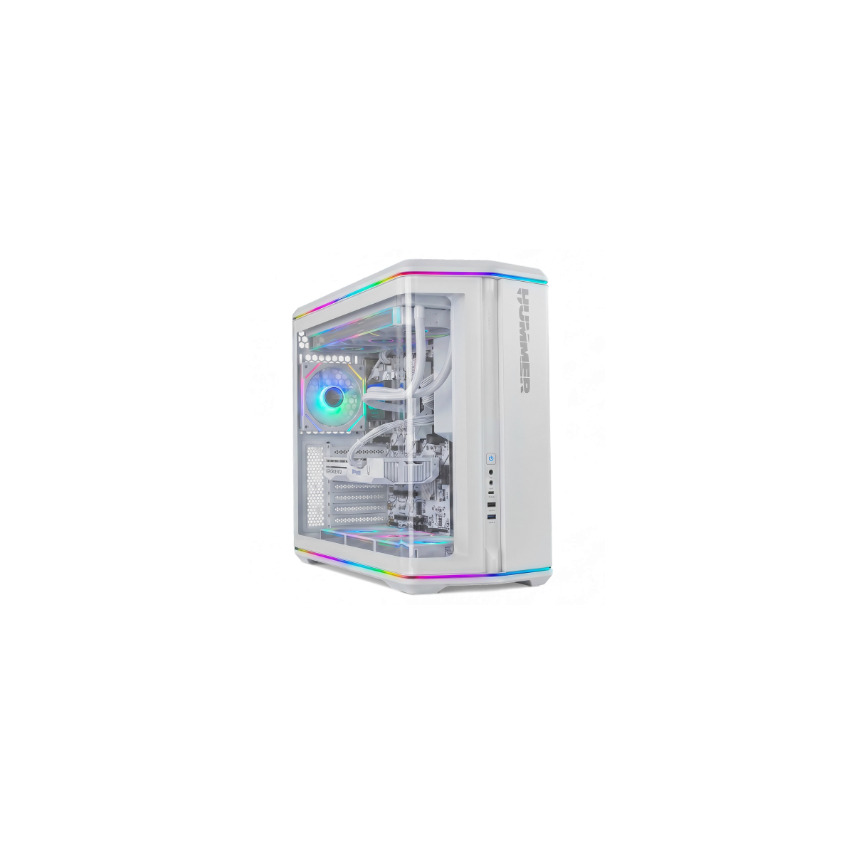 NOX Hummer Semitorre ATX cristal curvo ARGB Blnc
