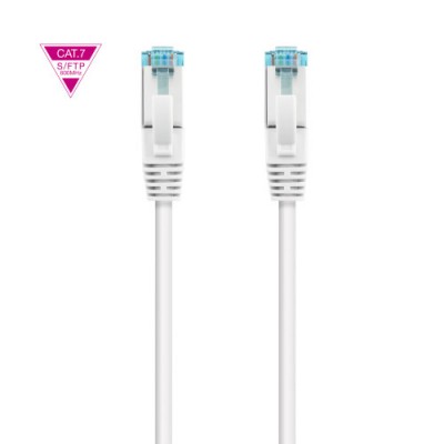 Nanocable Cable de Red Cat7 600MHZ LSZH SFTP PIMF AWG26 Blanco 2 m