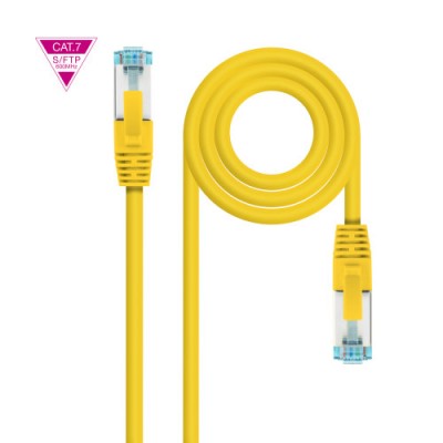 Nanocable Cable de Red Cat7 600MHZ LSZH SFTP PIMF AWG26 Amarillo 2 m