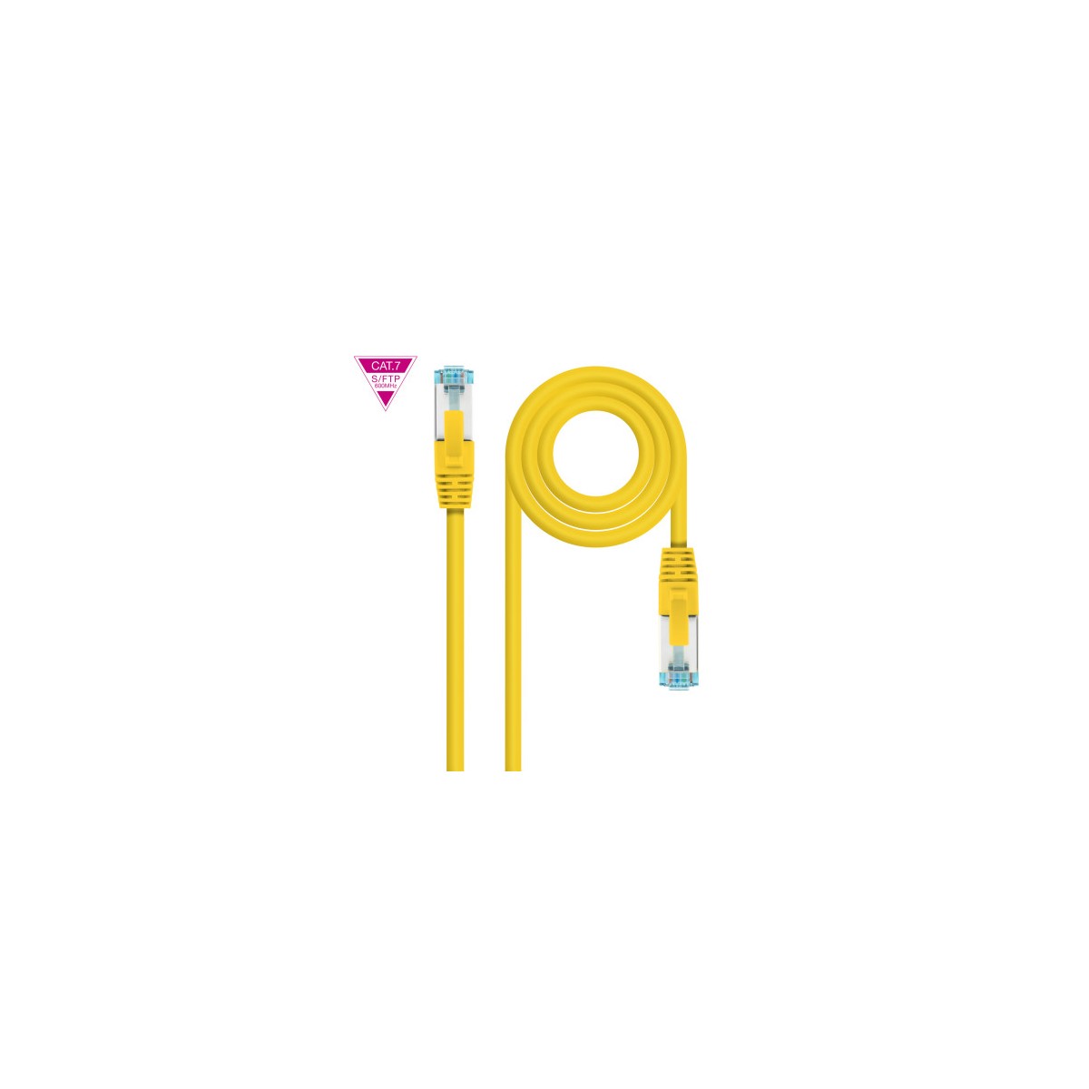 Nanocable Cable de Red Cat7 600MHZ LSZH SFTP PIMF AWG26 Amarillo 2 m