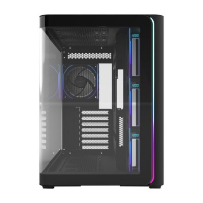 FSP CAJA M580 BP ATX MID TOWER USB30 X 2 TYPE C 120MM PWM ARGB REVERSE FANS 4 DIGITAL FAN SPEED