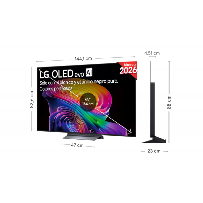 TV LG OLED 65 OLED65C66LB UHD 4K SMART WIFI WEBOS 26 IA 120HZ 4XHDMI 2XUSB ANTIRREFLEJOS PRO 989 MANDO uNICO