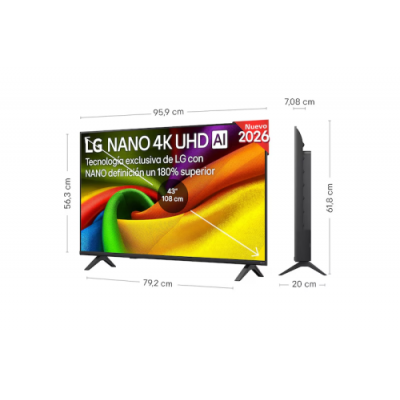 TV LG 43 43NU850B6LA 1397 CM 3840 X 2160 PIXELES 4K ULTRA HD LED SMART TV WIFI