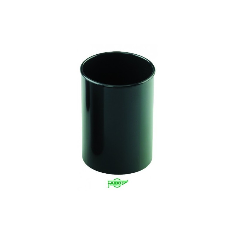 CUBILETE DE PLASTICO 78 MM DIAMETRO X 100 MM ALTO OPACO NEGRO FAIBO 205 02