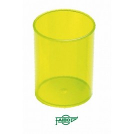 CUBILETE DE PLASTICO 78 MM DIAMETRO X 100 MM ALTO TRANSPARENTE AMARILLO FAIBO 205 20