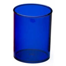 CUBILETE DE PLASTICO 78 MM DIAMETRO X 100 MM ALTO TRANSPARENTE AZUL OSCURO FAIBO 205 52