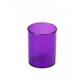 CUBILETE DE PLASTICO 78 MM DIAMETRO X 100 MM ALTO TRANSPARENTE VIOLETA FAIBO 205 58