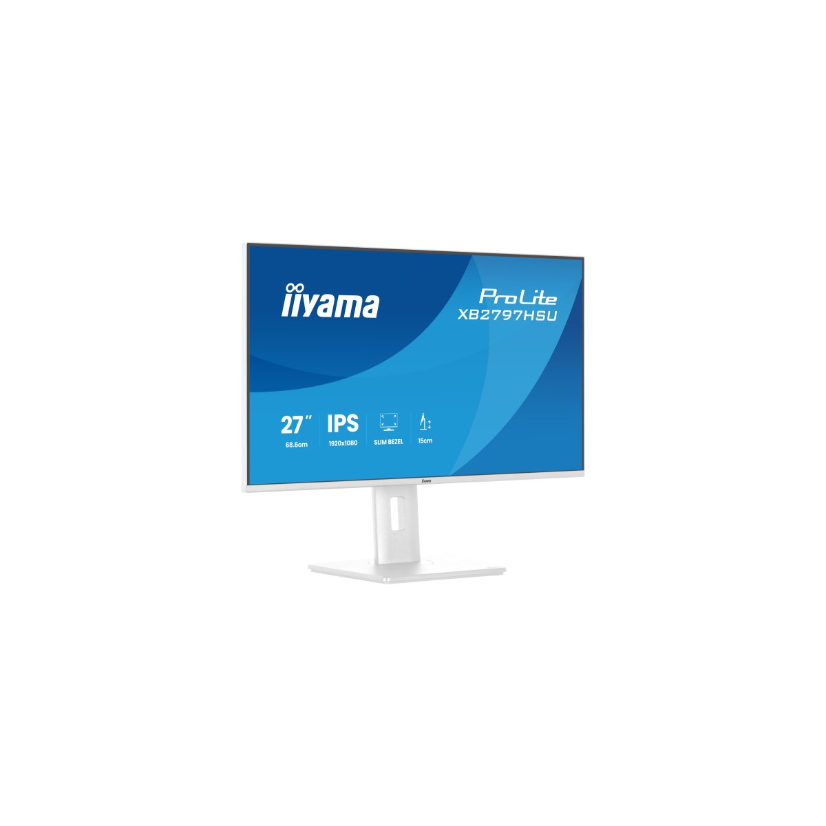MONITOR IIYAMA PANTALLA PARA PC 686 CM 27 1920 X 1080 PIXELES FULL HD LED PANEL IPS AJUSTABLE WHITE VERSION