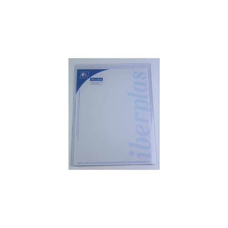 CAJA 50 FUNDAS FORMATO A3 U PORTADOCUMENTOS PVC CRISTAL 150 MICRAS IBERPLAS 86Q50