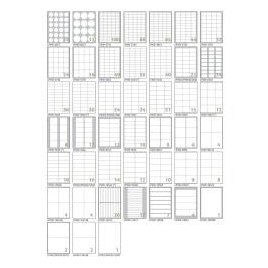 CAJA 100 HOJAS ETIQUETAS BLANCAS SIN MaRGENES LaSER LaSER DE COLOR INYECCIoN DE TINTA FOTOCOPIADORAS 105X74 MM TICO LP4W 10574