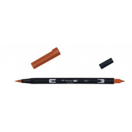 ROTULADOR DOBLE PUNTA PINCEL COLOR BURNT SIENNA TOMBOW ABT 947