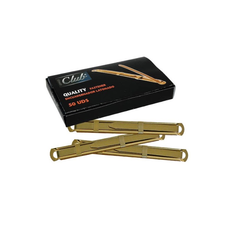 CAJA 50 UNIDADES FASTENER LATONADO CALIDAD EXTRA OFFICE CLUB 319397