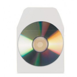 PACK DE 10 FUNDAS CD DVD PP TRANSPARENTE AUTOADHESIVAS CON SOLAPA 3L 6832 10