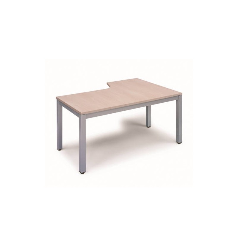 MESA DE OFICINA SERIE EXECUTIVE FORMA L IZQUIERDA 160X120 GRIS HAYA ROCADA 2053AD01