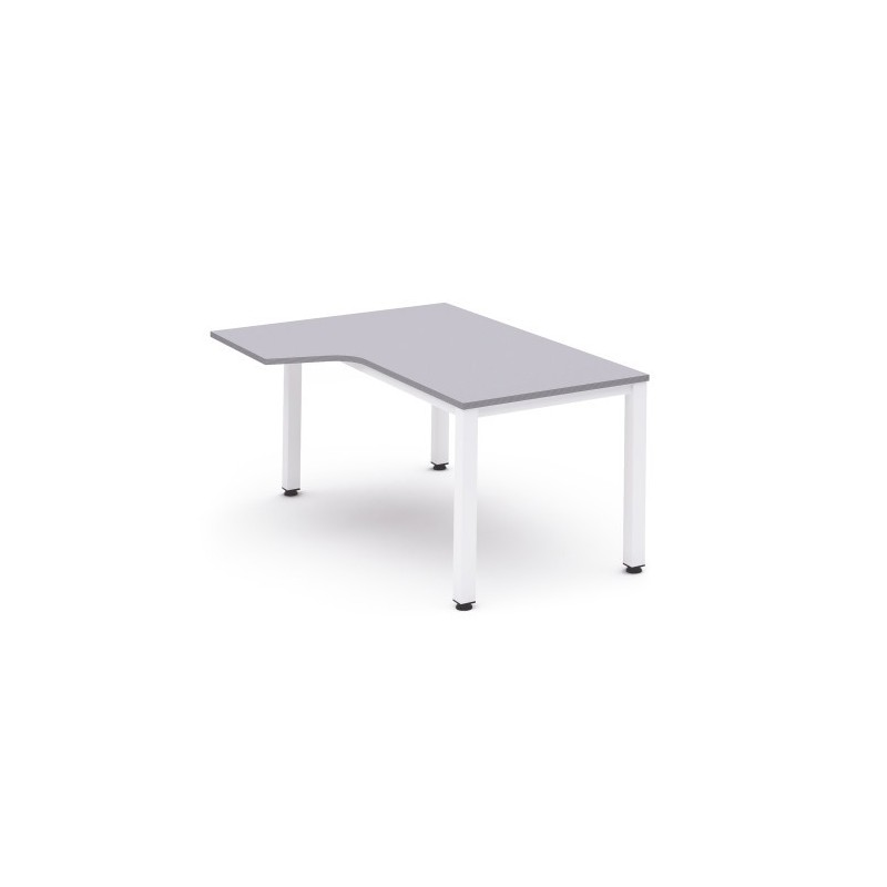 MESA DE OFICINA SERIE EXECUTIVE FORMA L IZQUIERDA 160X120 BLANCO GRIS ROCADA 2053AM02