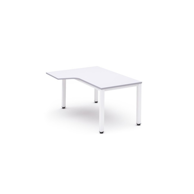 MESA DE OFICINA SERIE EXECUTIVE FORMA L IZQUIERDA 180X120 BLANCO BLANCO ROCADA 2054AM04