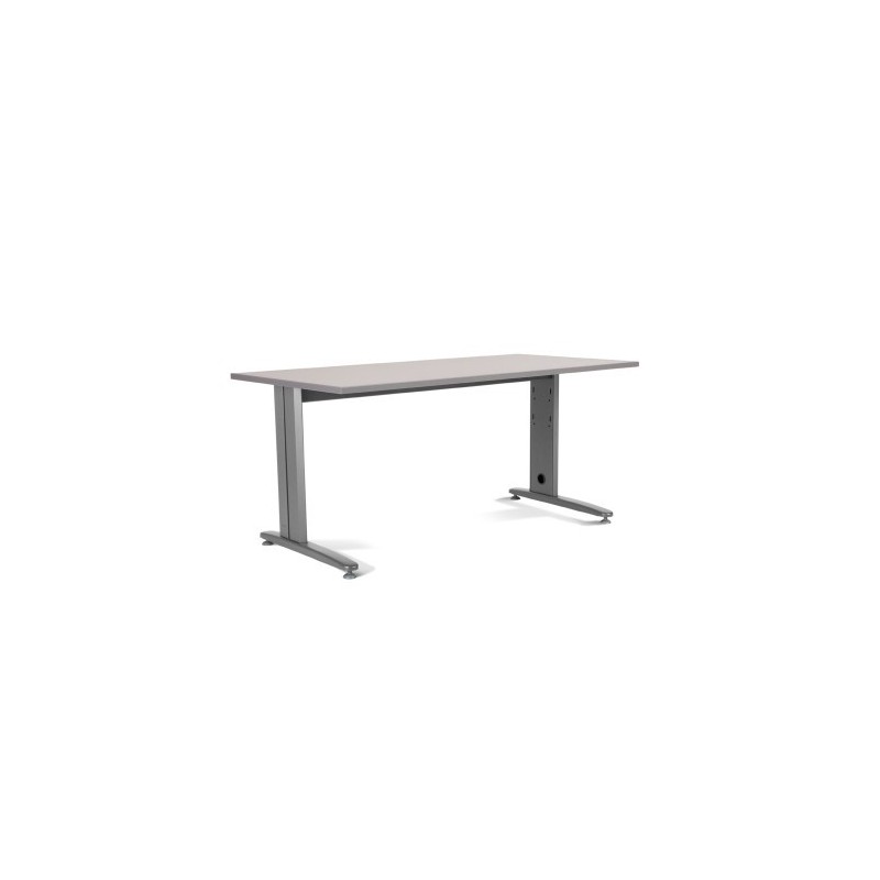 MESA DE OFICINA SERIE METAL 180X80 GRIS GRIS ROCADA 2003AC02