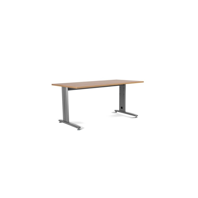 MESA DE OFICINA SERIE METAL 200X80 GRIS ROBLE ROCADA 2004AC08