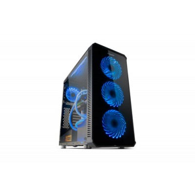 NOX CAJA ATX HUMMER TGX TORRE CRISTAL TEMPLADO LATERALES Y FRONTAL ILUMINACION RGB USB 30