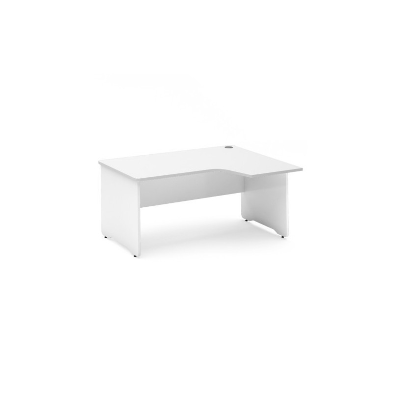 MESA DE OFICINA SERIE WORK CON FORMA DE L DERECHA 180X120 BLANCO BLANCO ROCADA 2052AW04