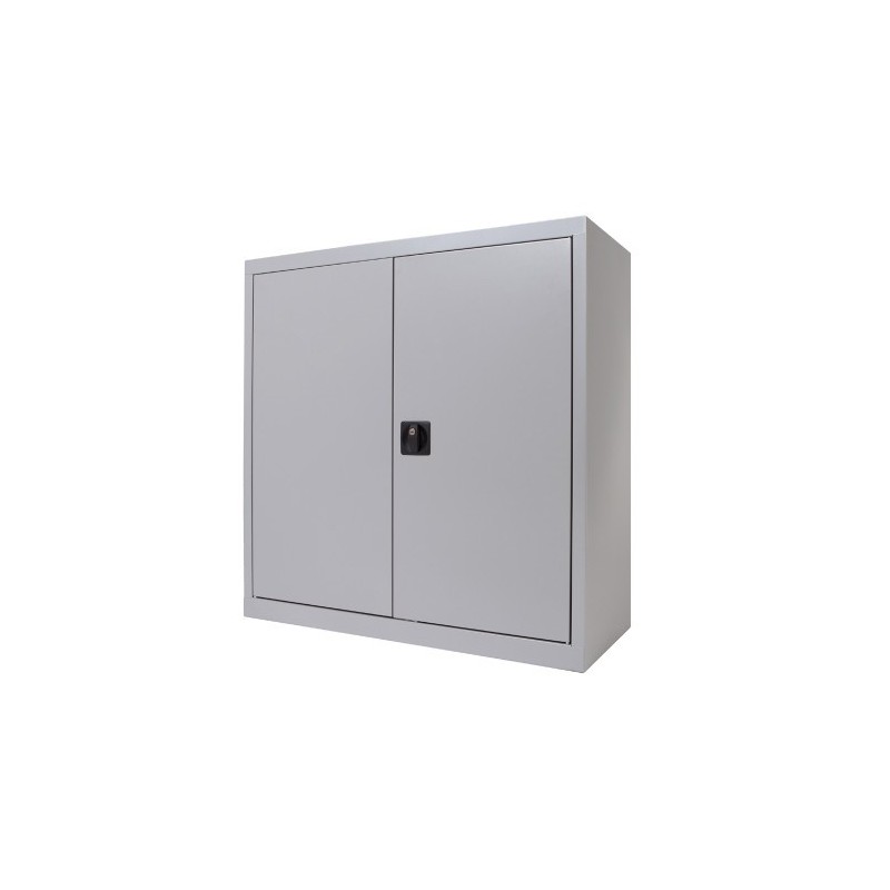 ARMARIO METaLICO PUERTAS BATIENTES 70X80X45 CM ESTANTE INCLUIDO INCLUYE 1 BALDA COLOR GRIS MEDIDA 80X70X45CM LAXALXPR ROCADA 16