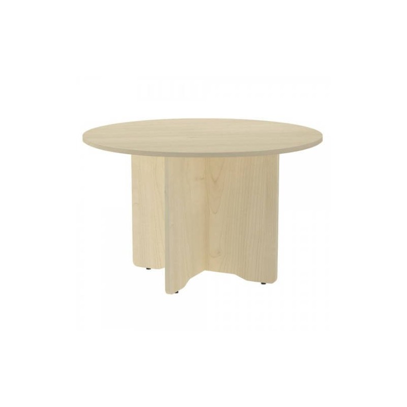 MESA DE REUNIONES REDONDA 120CM DE DIAMETRO ALTURA 72CM COLOR PATA HAYA TABLERO HAYA ROCADA 3006AA01