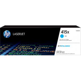 HP Cartucho de toner Original LaserJet 415X cian de alta capacidad