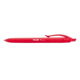 Milan 176512925 boligrafo Rojo Boligrafo de punta retractil con pulsador 25 piezas