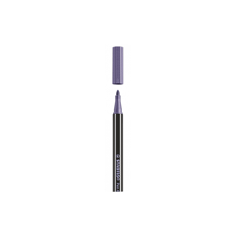 ROTULADOR PUNTA 14 MM PEN 68 METALLIC VIOLETA STABILO 68 855