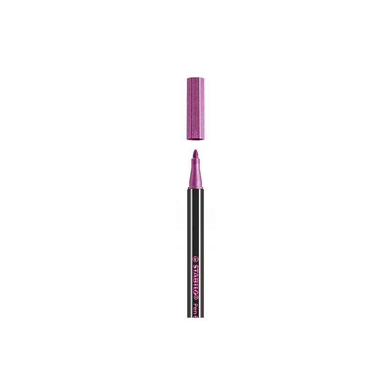 ROTULADOR PUNTA 14 MM PEN 68 METALLIC ROSA STABILO 68 856