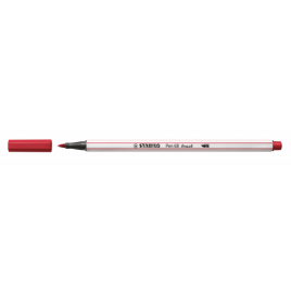 ROTULADOR PUNTA FIBRA PINCEL PEN 68 BRUSH ROJO OSCURO STABILO 568 50