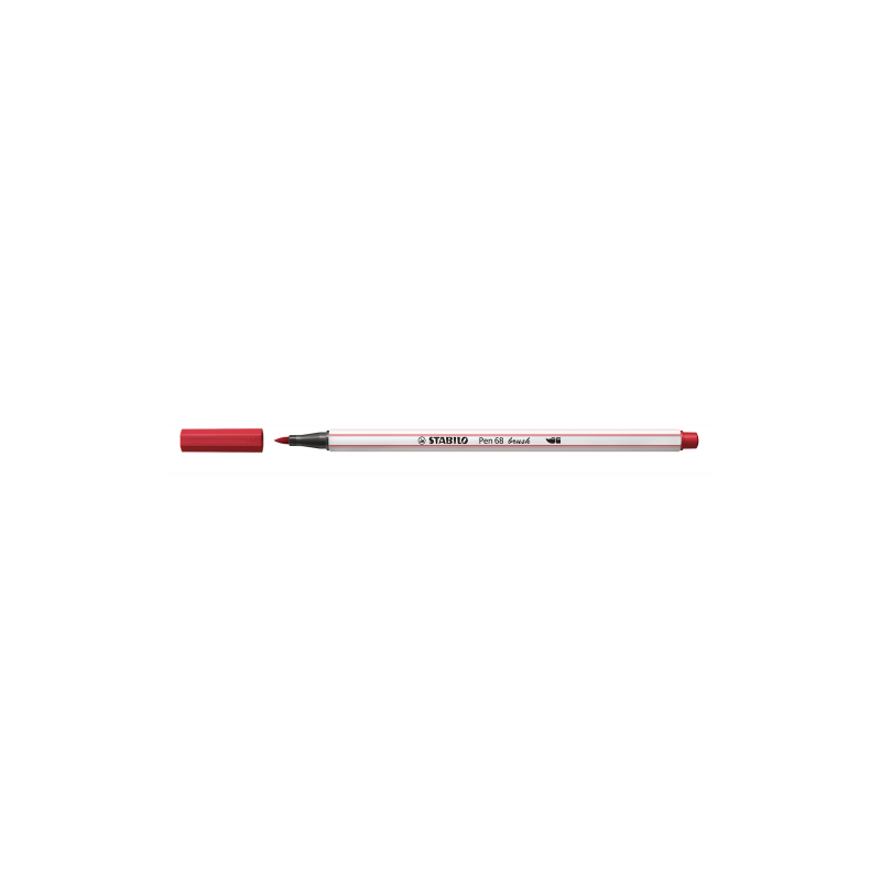 ROTULADOR PUNTA FIBRA PINCEL PEN 68 BRUSH ROJO OSCURO STABILO 568 50