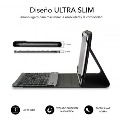 SUBBLIM Funda con Teclado KEYTAB PRO BLUETOOTH 101 Black