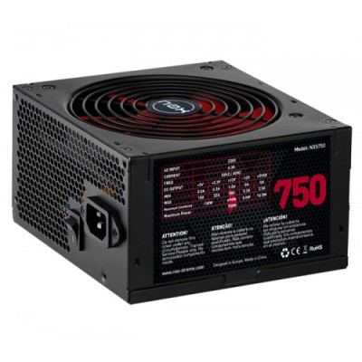 NOX NXS750 unidad de fuente de alimentacion 750 W 204 pin ATX Negro Rojo