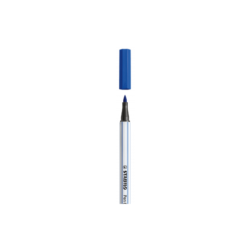 ROTULADOR PUNTA FIBRA PINCEL PEN 68 BRUSH AZUL STABILO 568 32