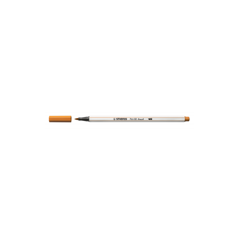 ROTULADOR PUNTA FIBRA PINCEL PEN 68 BRUSH OCRE OSCURO STABILO 568 89