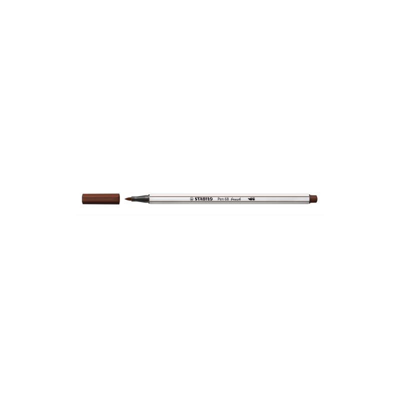 ROTULADOR PUNTA FIBRA PINCEL PEN 68 BRUSH MARRON STABILO 568 45