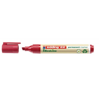 MARCADOR PERMANENTE EDDING ECOLINE 22 COLOR ROJO EDDING 22 002