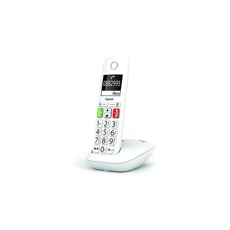 Gigaset E290 Telefono DECT analogico Identificador de llamadas Blanco