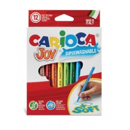 CAJA 12 ROTULADORES COLORES JOY CARIOCA 40614